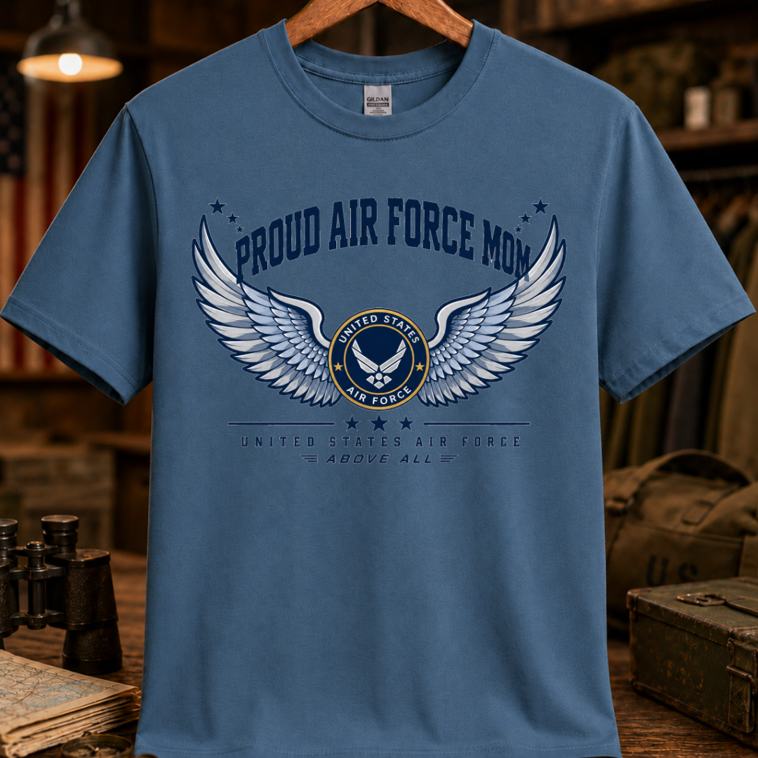 PROUD AIR FORCE MOM TEE