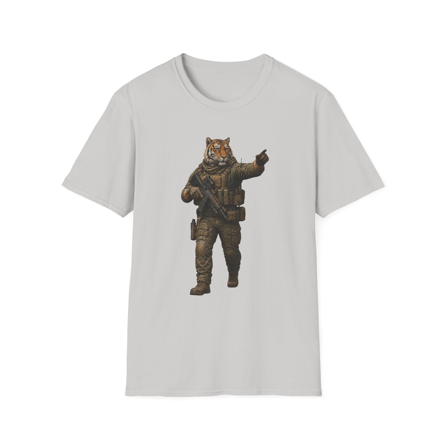 Tiger Soldier Graphic T‑Shirt