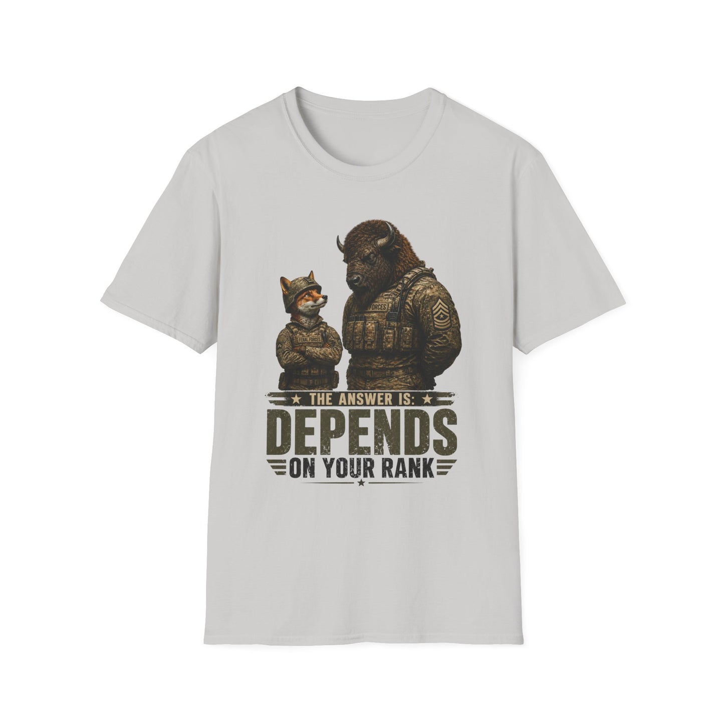 DEPENDS ON YOUR RANK TEE