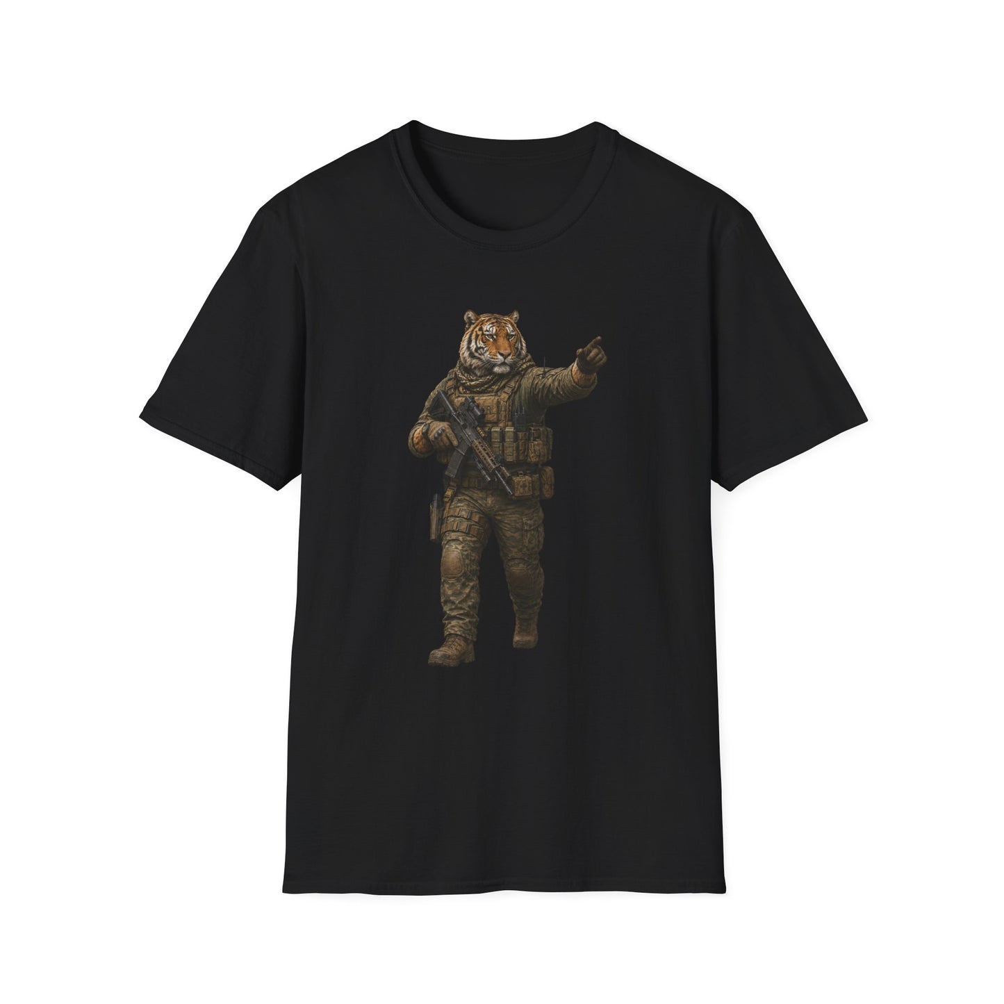 Tiger Soldier Graphic T‑Shirt