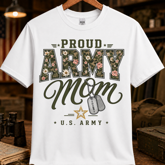 PROUD ARMY MOM TEE