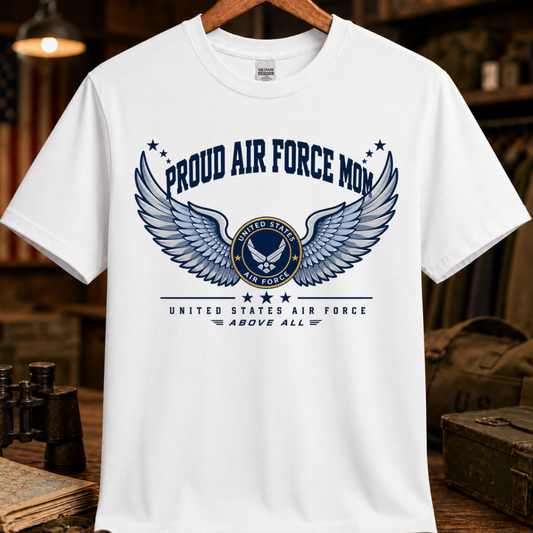 PROUD AIR FORCE MOM TEE
