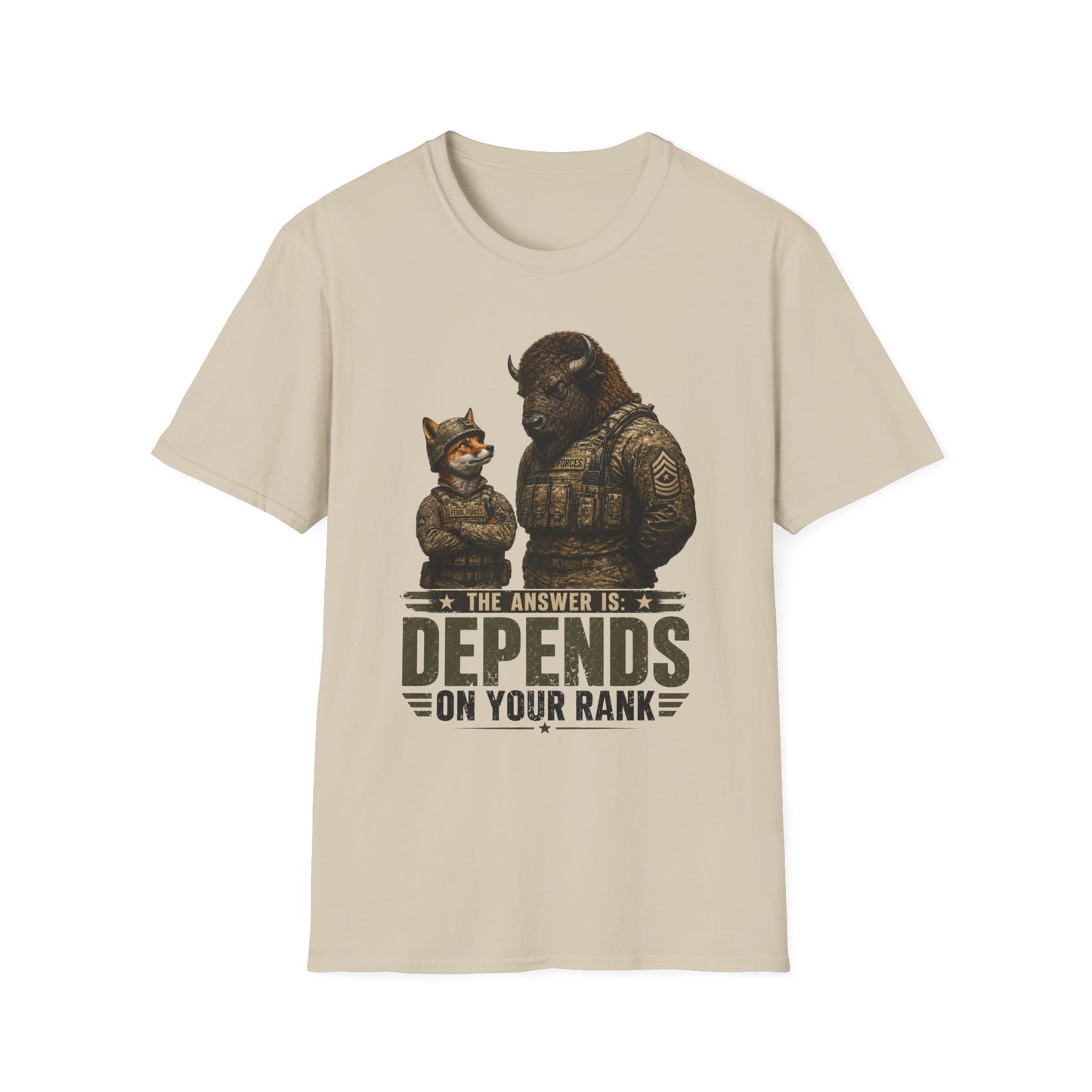 DEPENDS ON YOUR RANK TEE