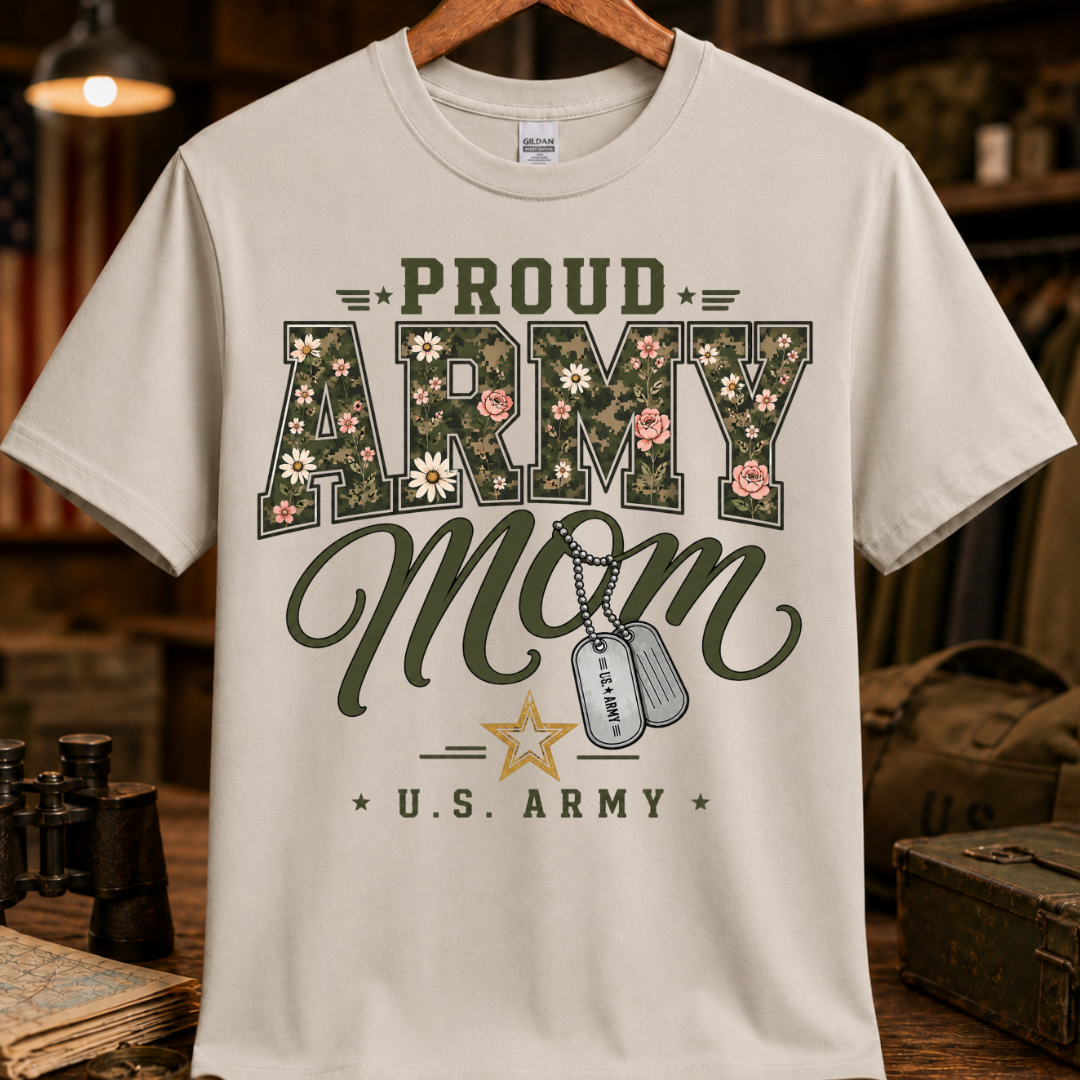 PROUD ARMY MOM TEE