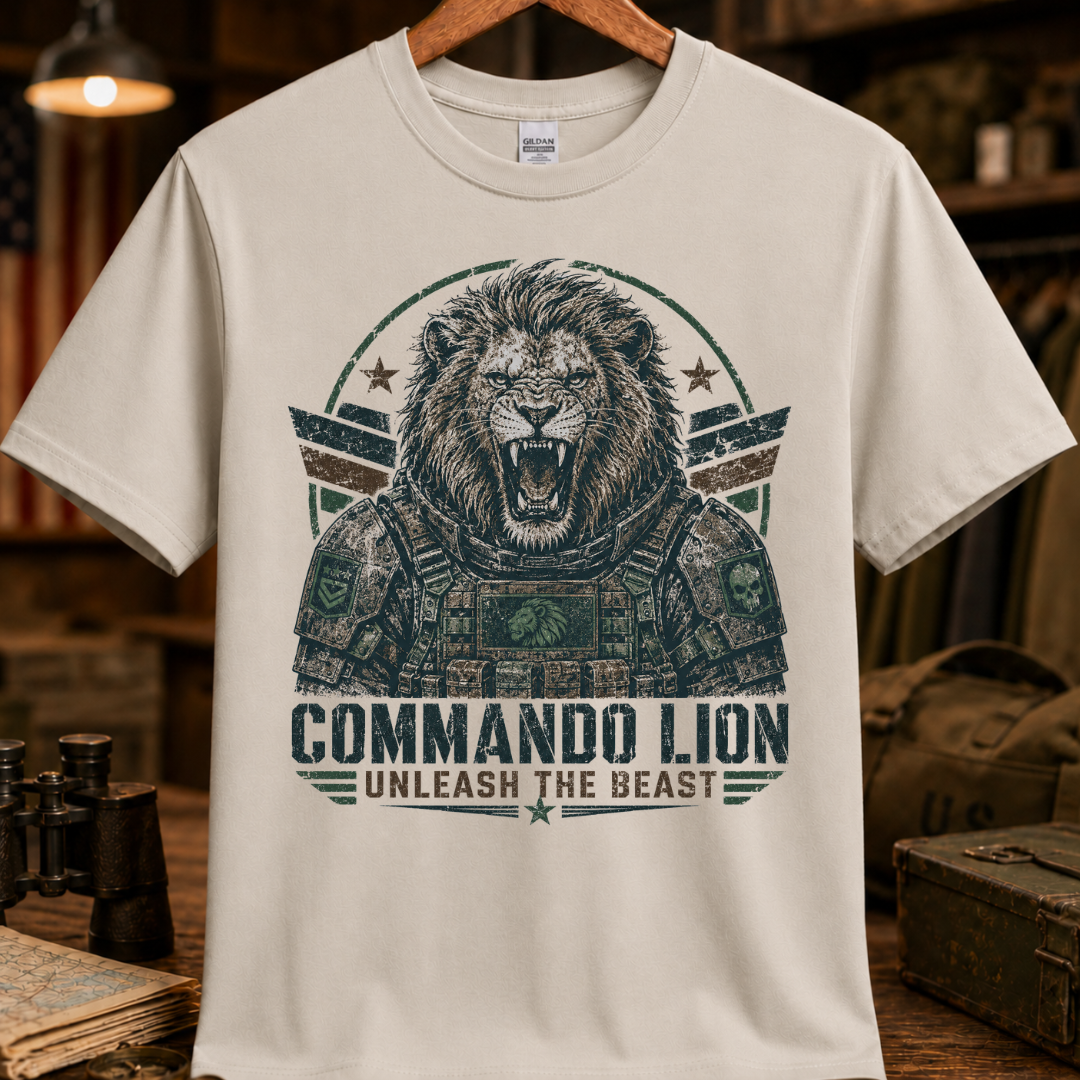 COMMANDO LION TEE
