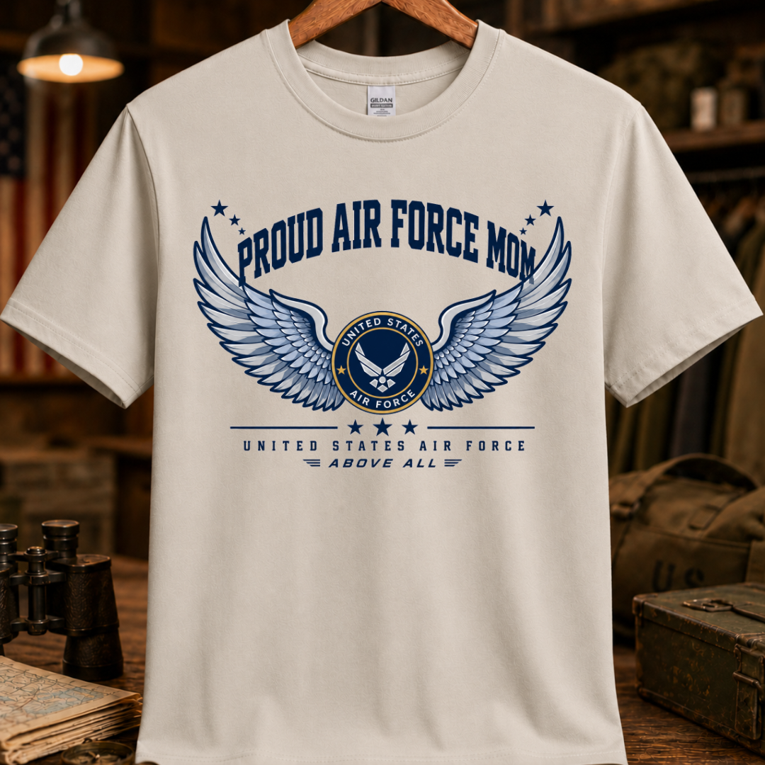 PROUD AIR FORCE MOM TEE