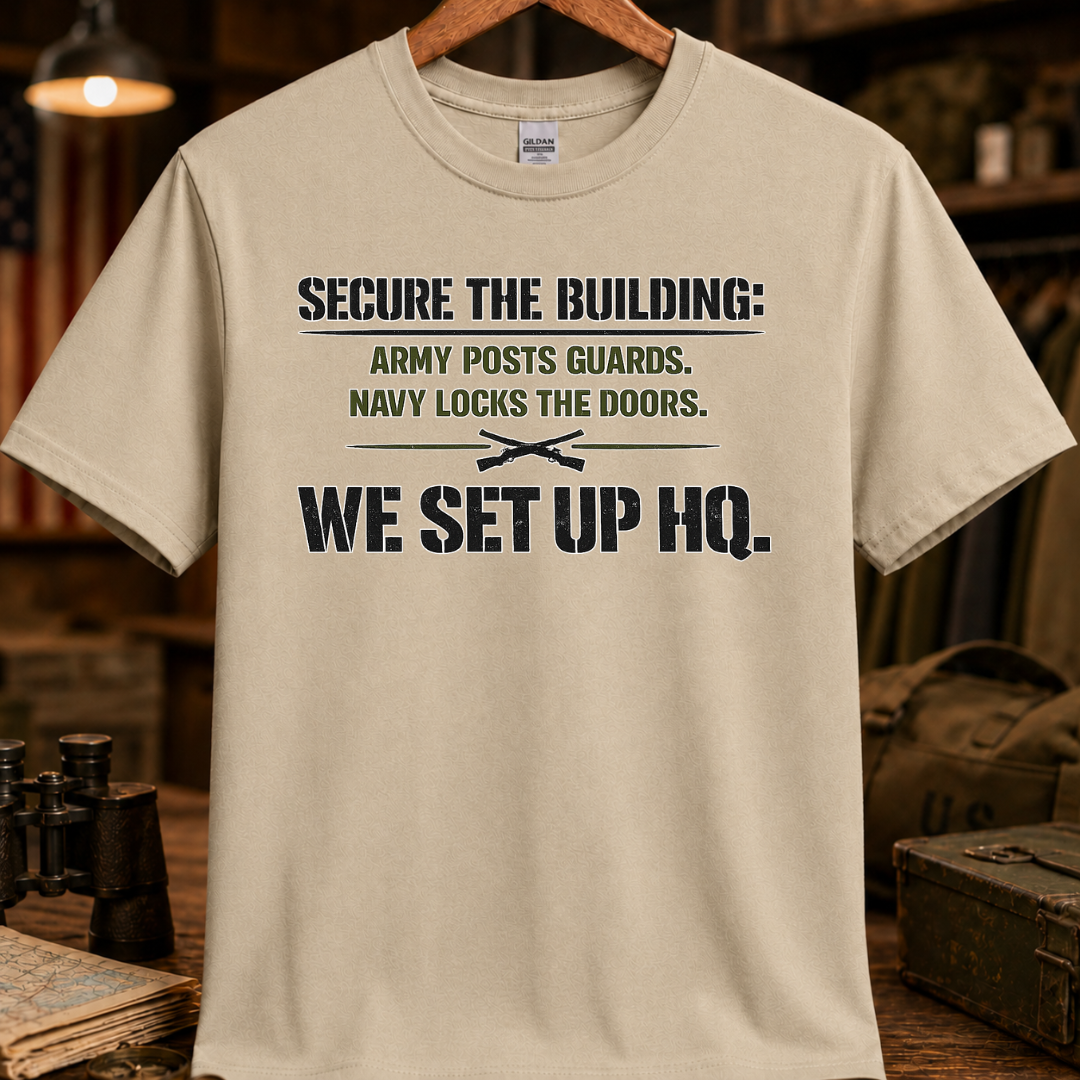 WE SET UP HQ TEE