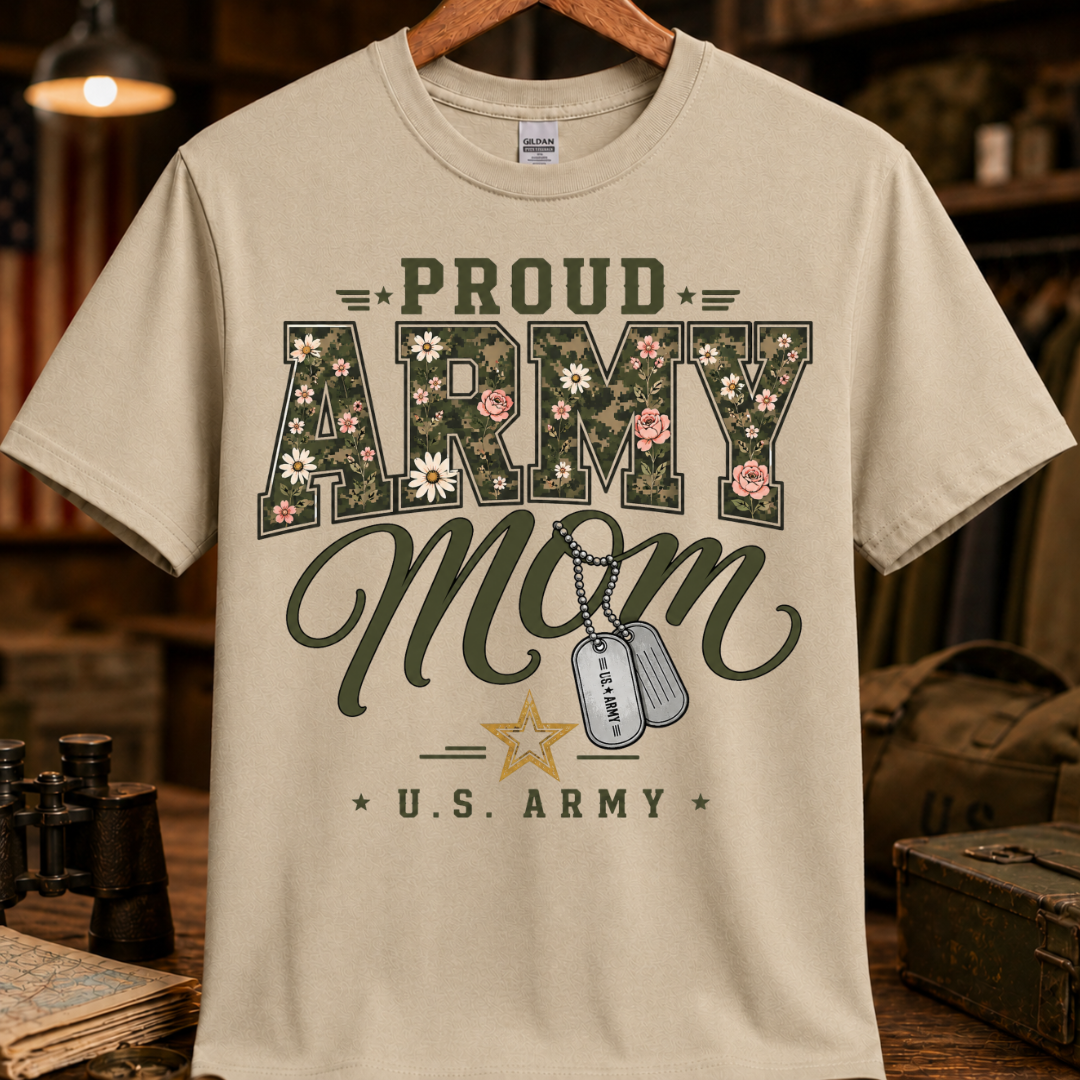 PROUD ARMY MOM TEE