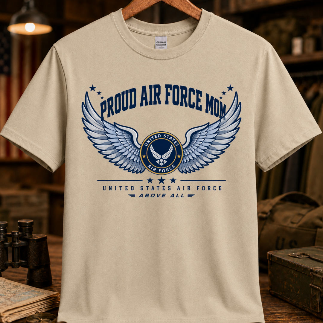 PROUD AIR FORCE MOM TEE