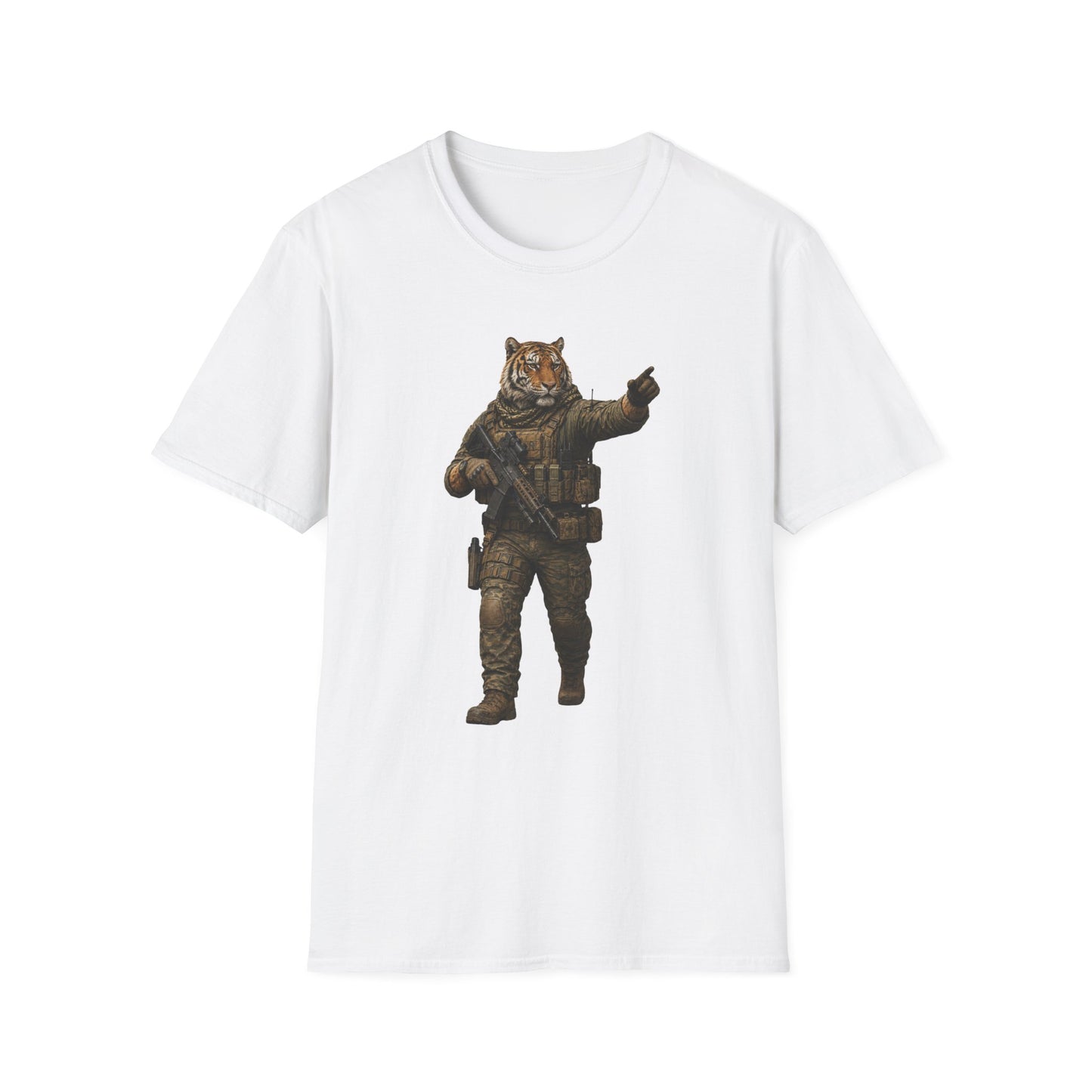 Tiger Soldier Graphic T‑Shirt