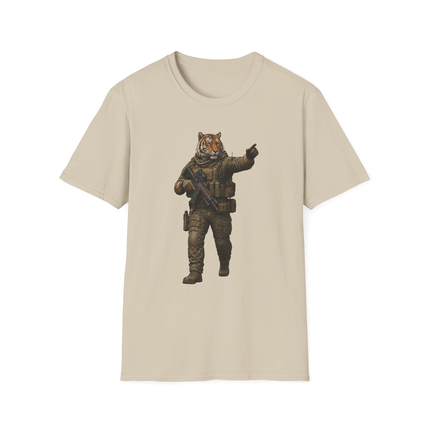 Tiger Soldier Graphic T‑Shirt