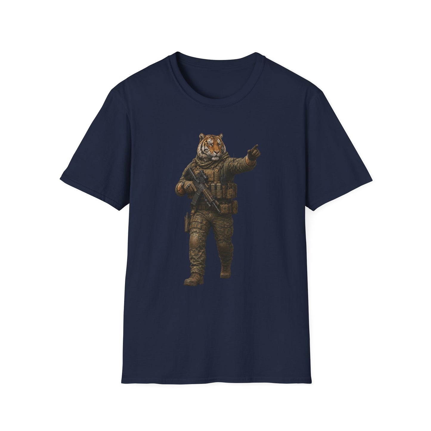 Tiger Soldier Graphic T‑Shirt