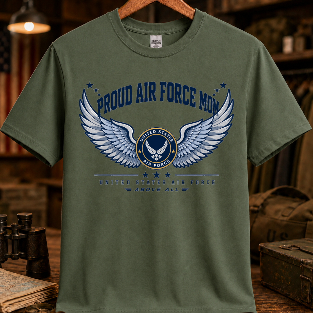 PROUD AIR FORCE MOM TEE