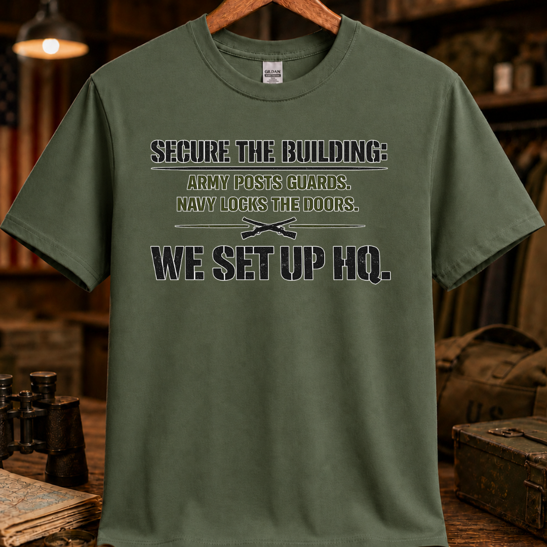 WE SET UP HQ TEE
