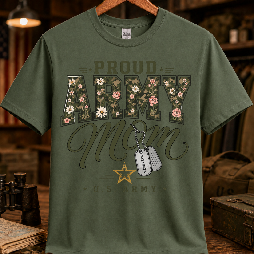 PROUD ARMY MOM TEE