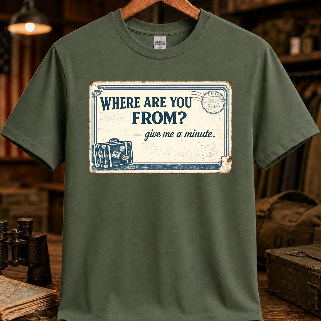 WHERE ARE YOU FROM TEE