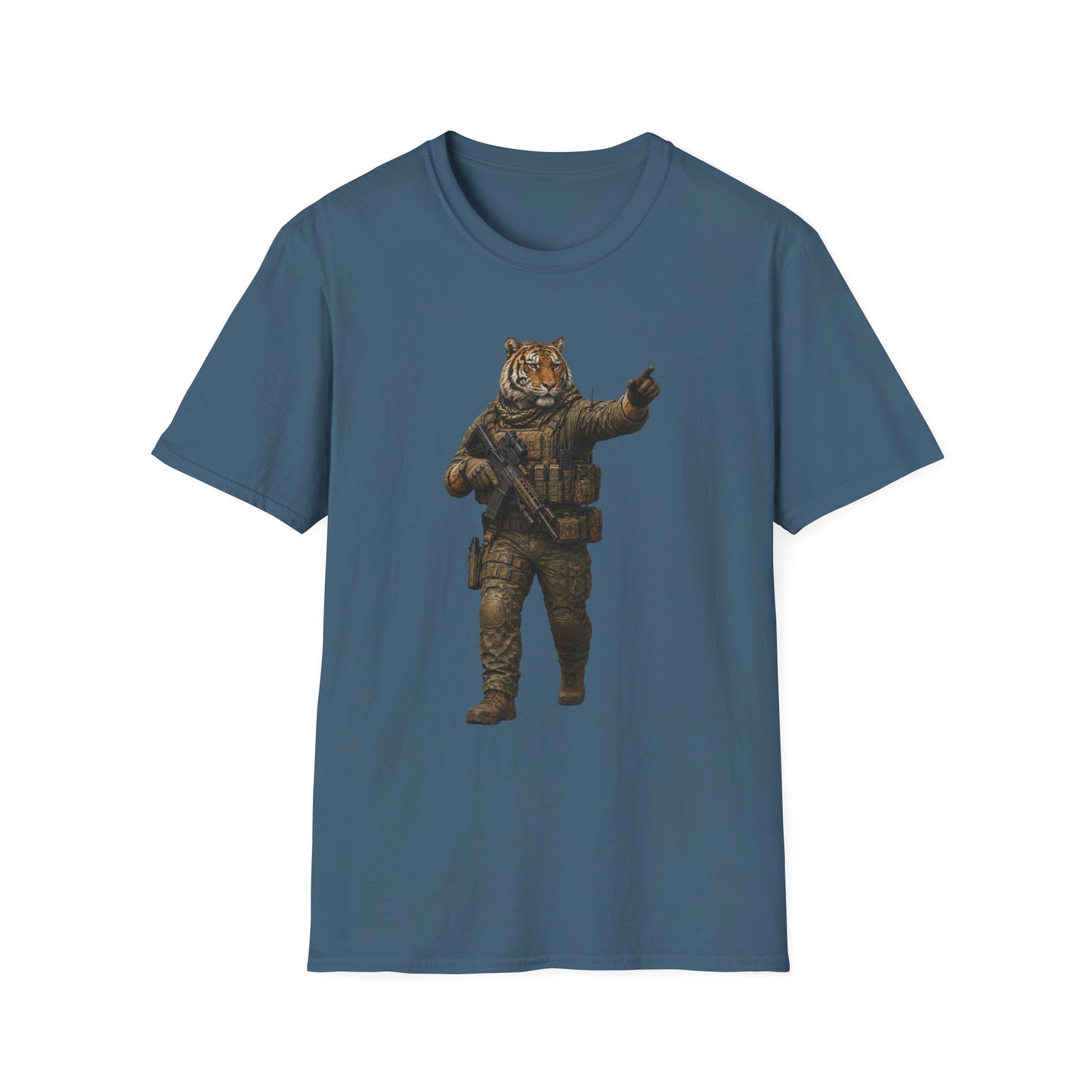 Tiger Soldier Graphic T‑Shirt